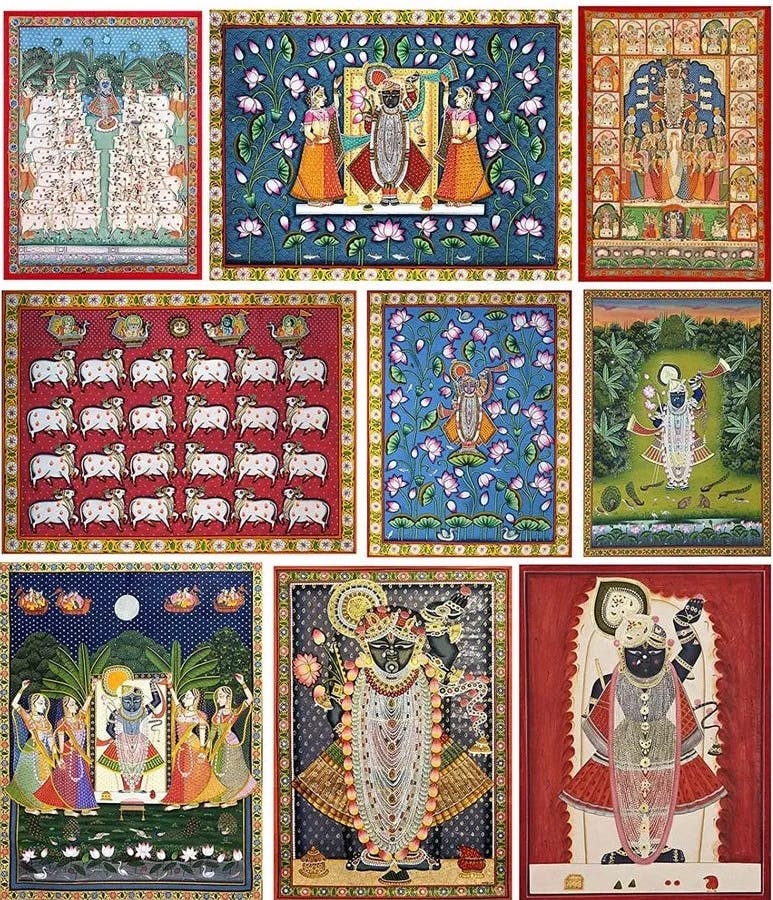 A collage of paintings&nbsp;