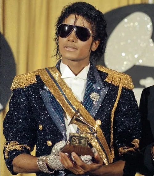 Michael Jackson ,Padded Shoulders